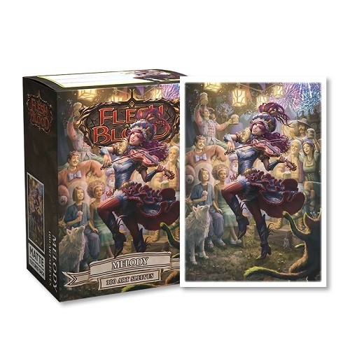 Dragon Shield 100 Deck Card Sleeves Matte Flesh & Blood Melody, Sing-along