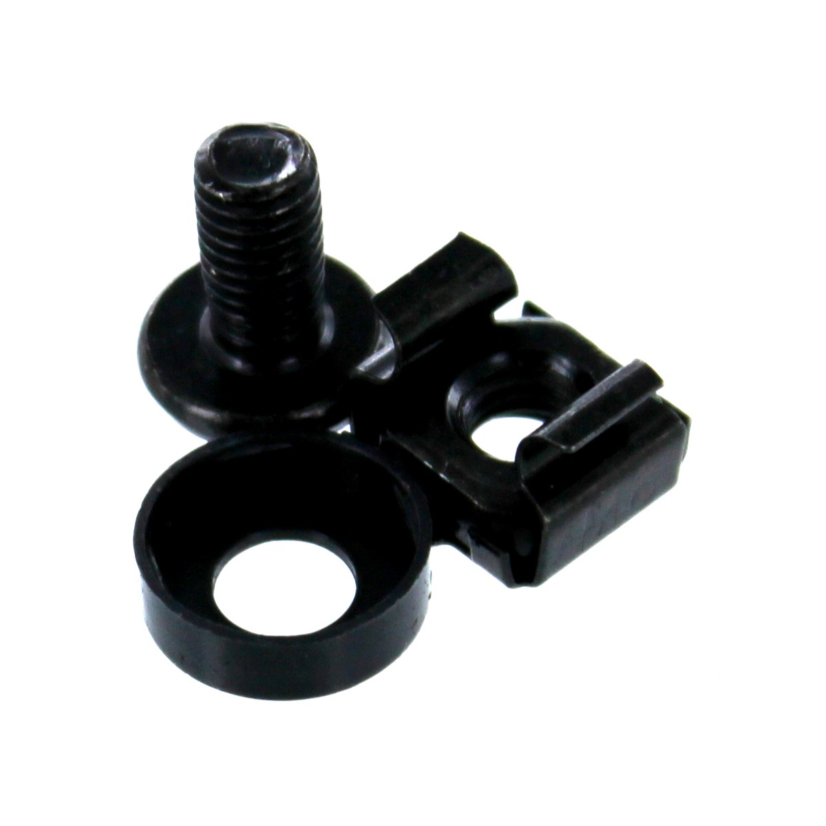 500 Pack Lot - M6 Rack Mount Cage Nuts & Screws w/Washers - Square Clips Server