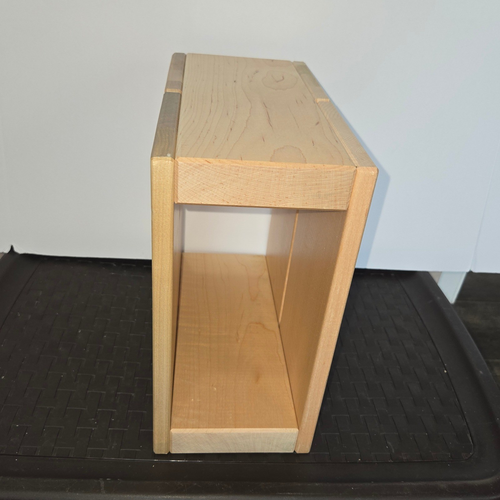 Handmade Solid Wood Storage Crate Riser Natural Grain Minimalist