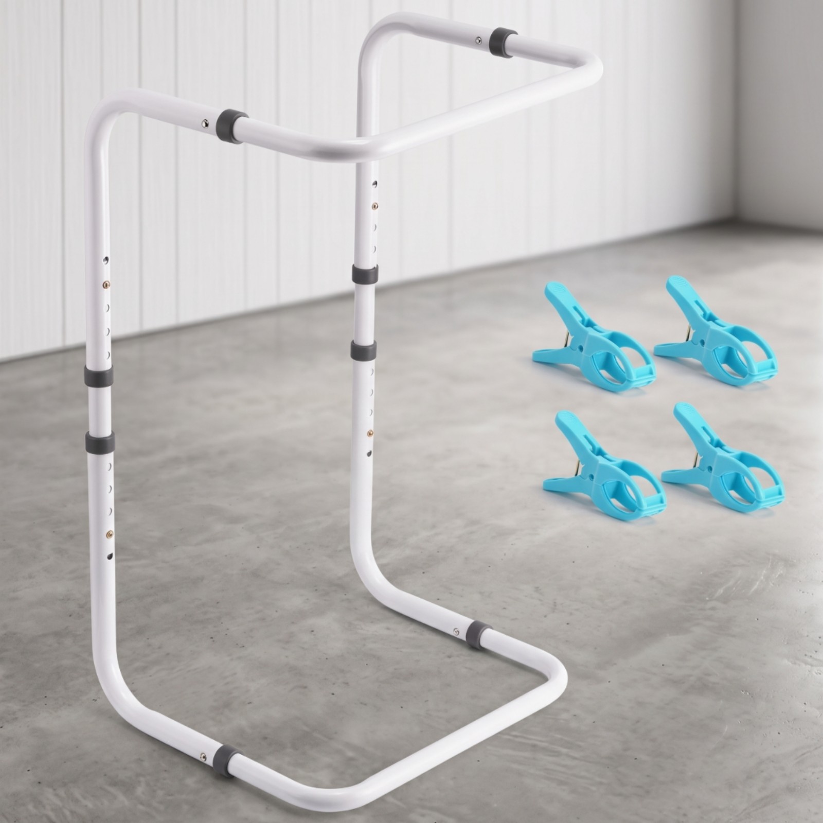 Blanket Lifter with Clips Height-Adjustable Blanket Lifter Sturdy for Guest