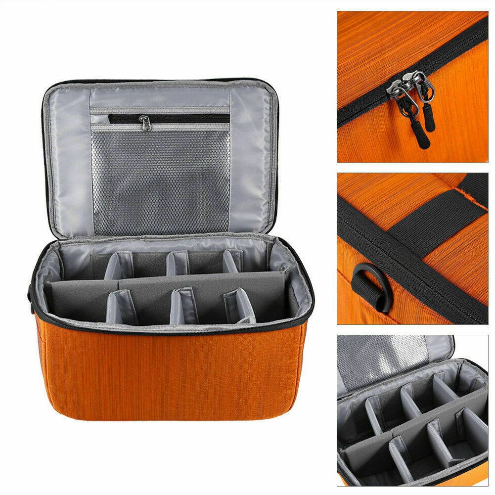 DSLR SLR Camera Bag Insert Partition Flexible Padded Camera Case Lens Bag Insert