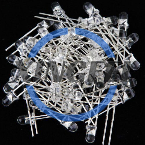 100pcs 3mm YELLOW Round Superbright LED Light LED lamp NEW