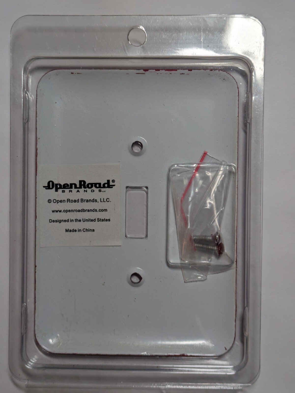 "BIOHAZARD AREA" Light Switch Cover Plate Open Roads -Metal - NEW