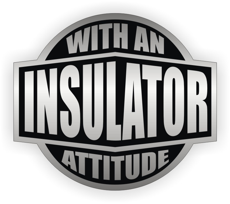 3pcs - Insulator With An Attitude Hard Hat Decals Helmet Stickers Insulation 3x