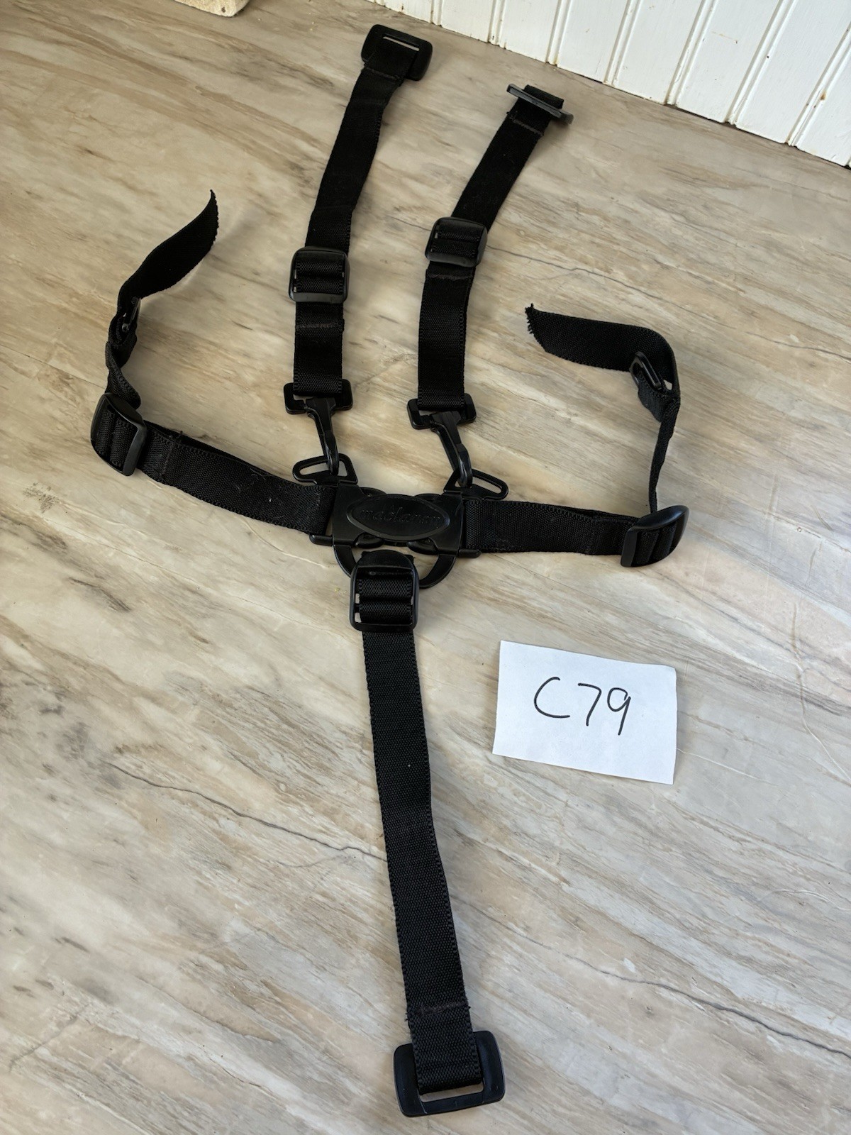 Maclaren Volo STROLLER SEAT BELT BUCKLE AND SHOULDER STRAP Harness Restraint C79