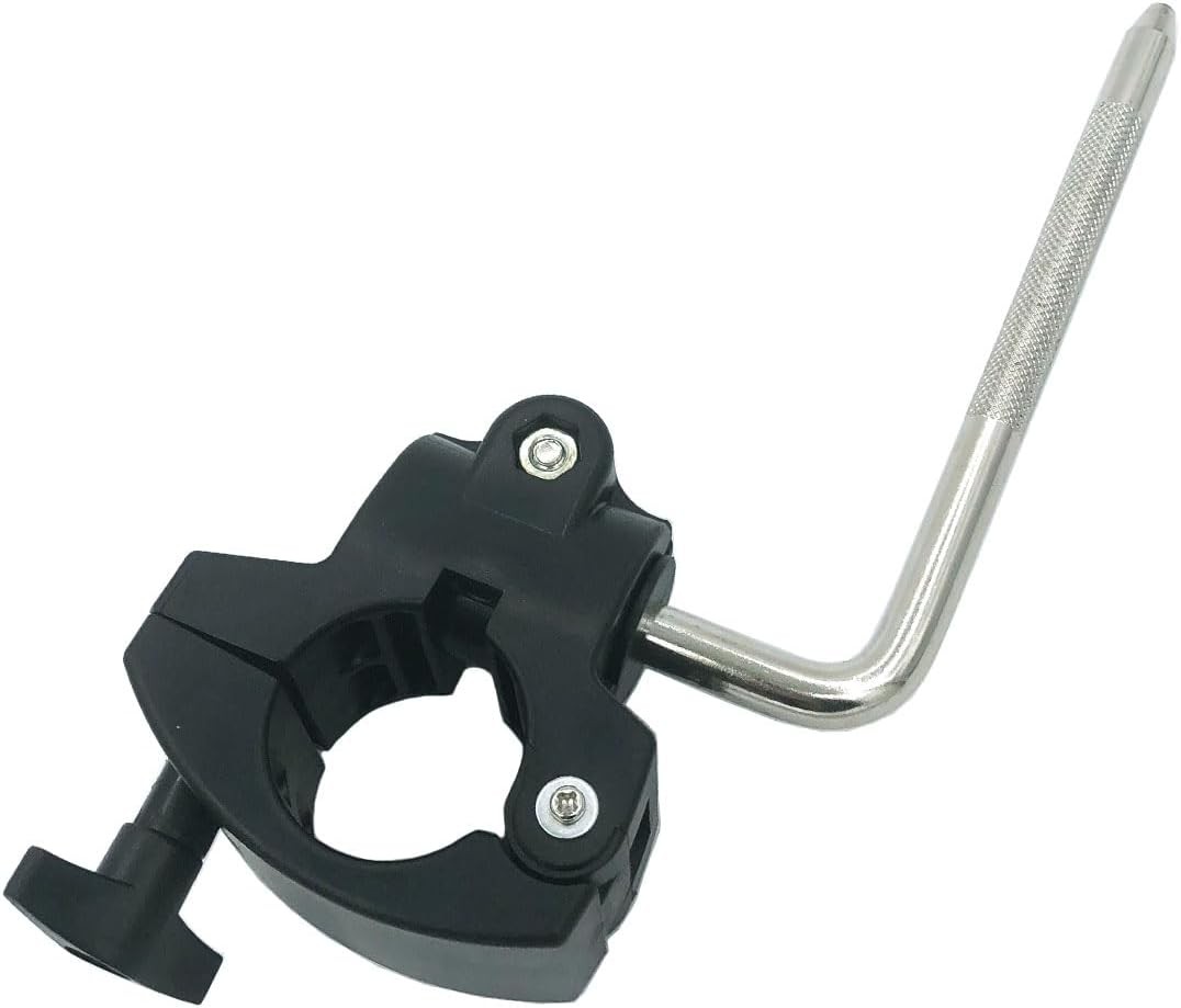 Drum Rack Mounting Clamp with Electronic V-Drum Pad Mount Rod, 10mm Percussion T