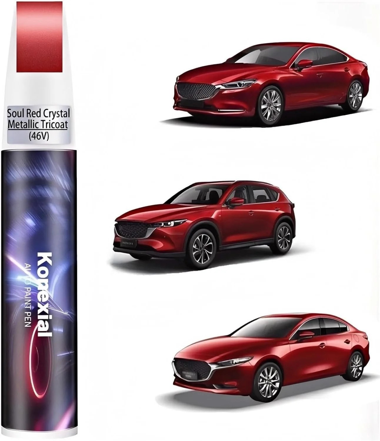 Soul Red Crystal Metallic(46V) Touch up Paint for Mazda OEM Color Match | Car Pa