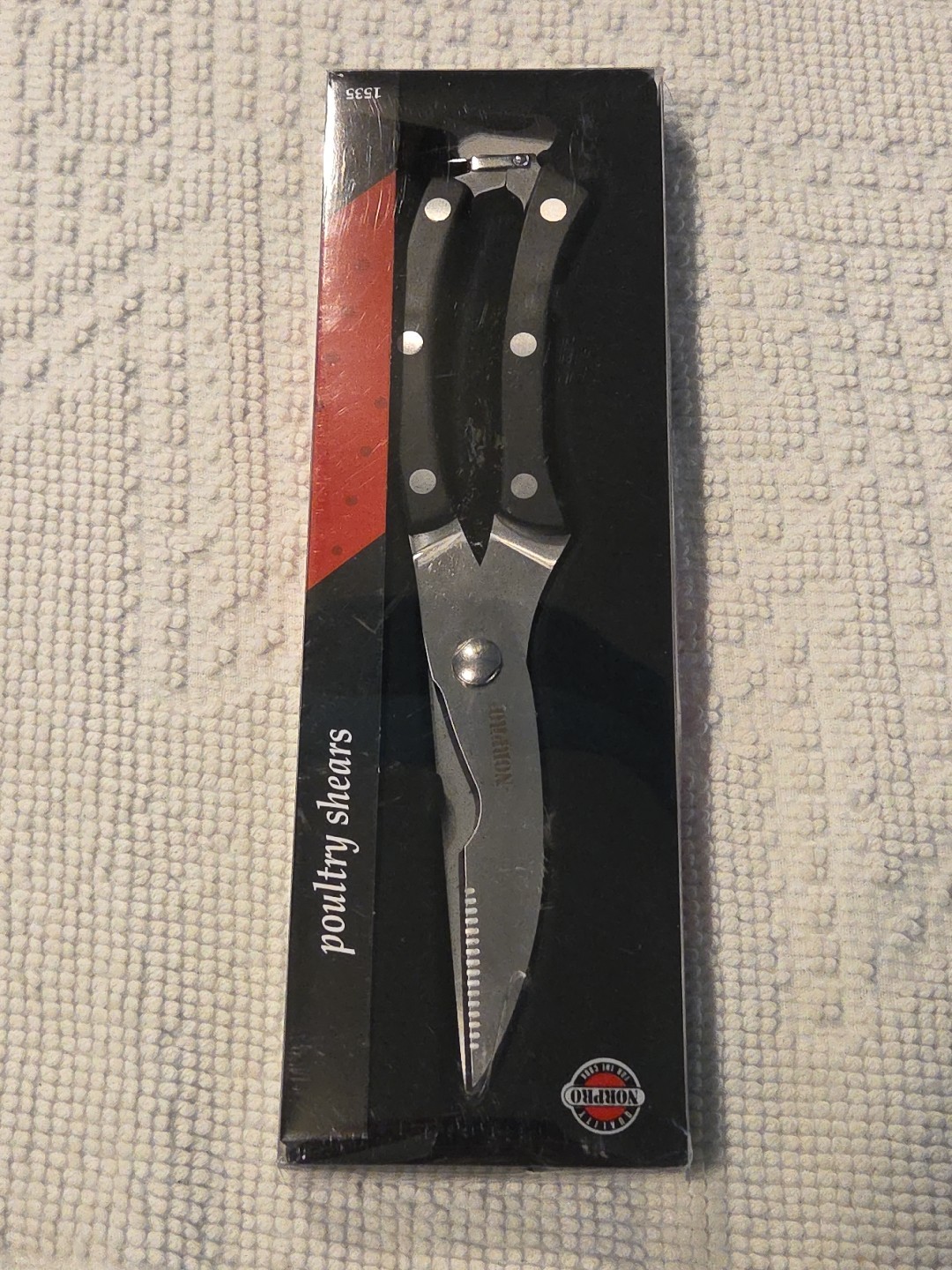 Norpro 10" Poultry Shears Black & Silver New