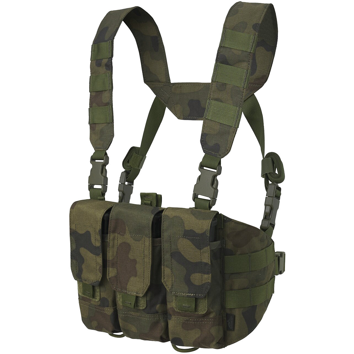 Helikon Chicom Chest Rig Tactical-Vest Military Pouches PL Woodland Camo