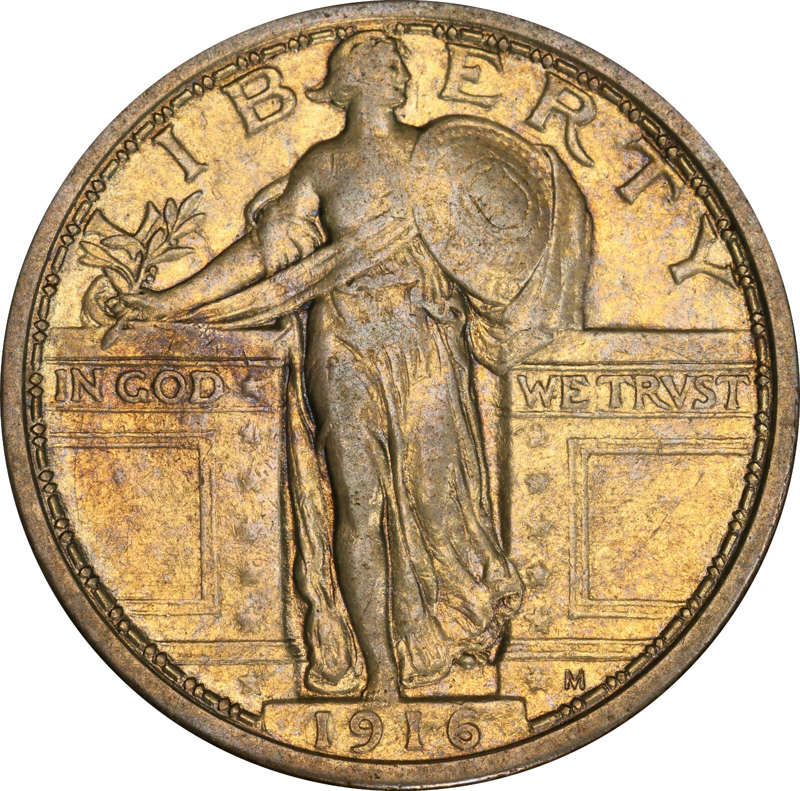1916 XF40 Standing Liberty Quarter, PCGS 51625557