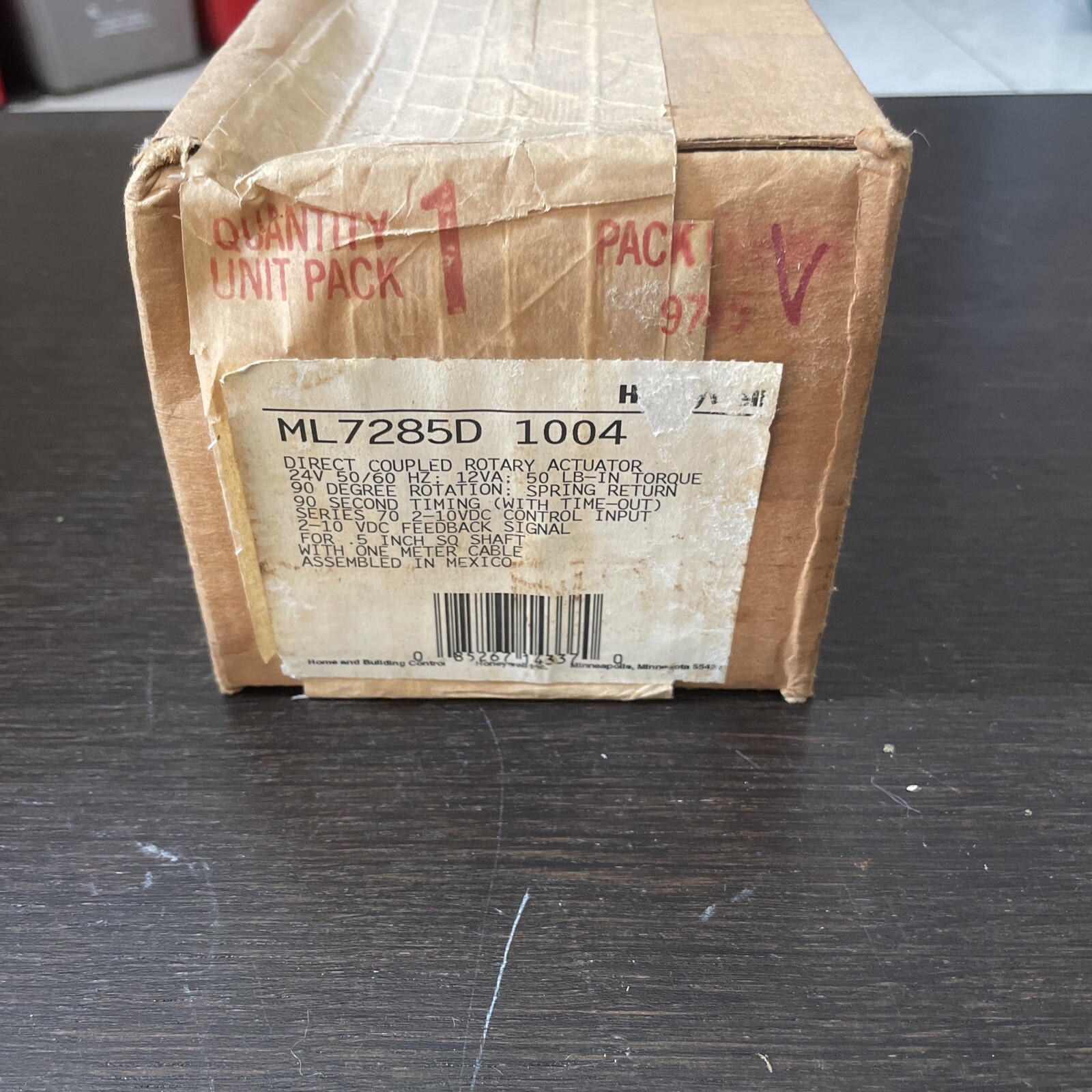New HONEYWELL ML7285D-1004 direct coupled actuator less mounting bracket