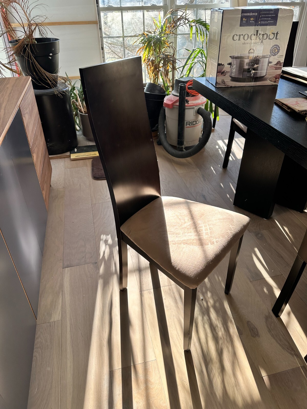 dining room table and chair set