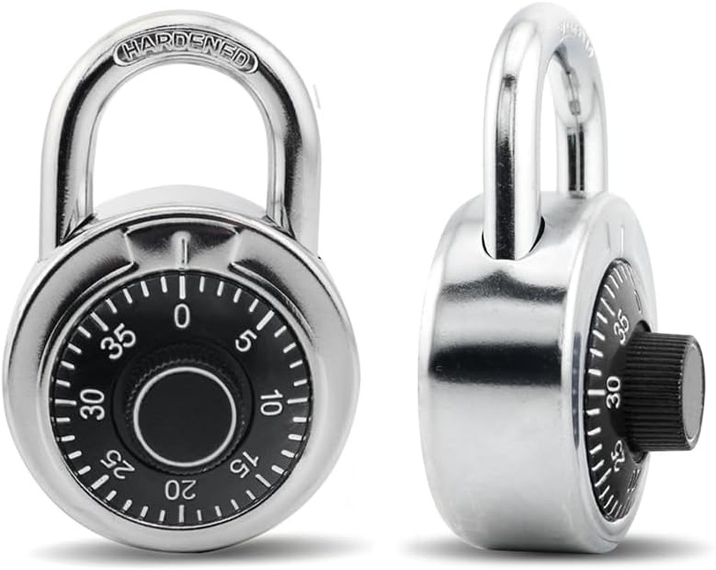Lock Standard Dial Combination Padlock 1 Pack Wide 2-In Black Dial | Combo Lock