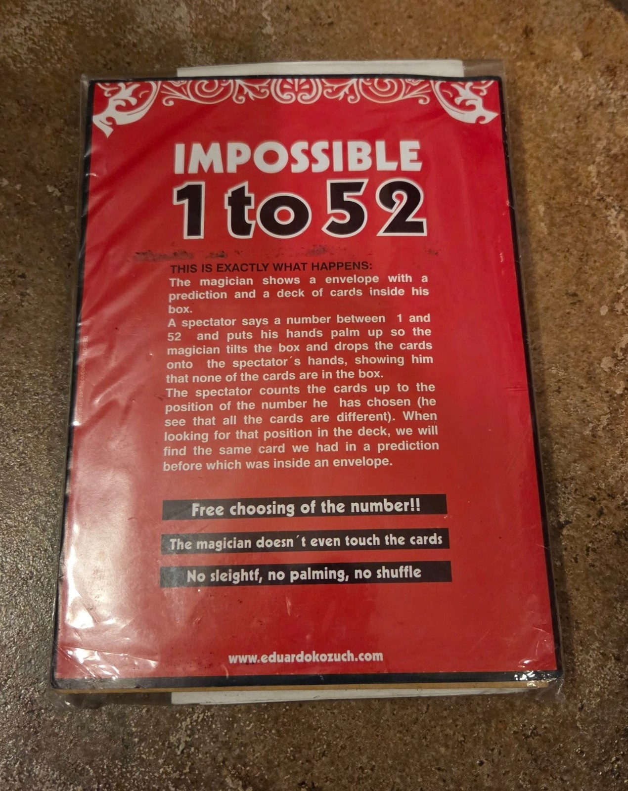 Impossible 1 to 52 – Eduardo Kozuch Magic Mentalism Tricks