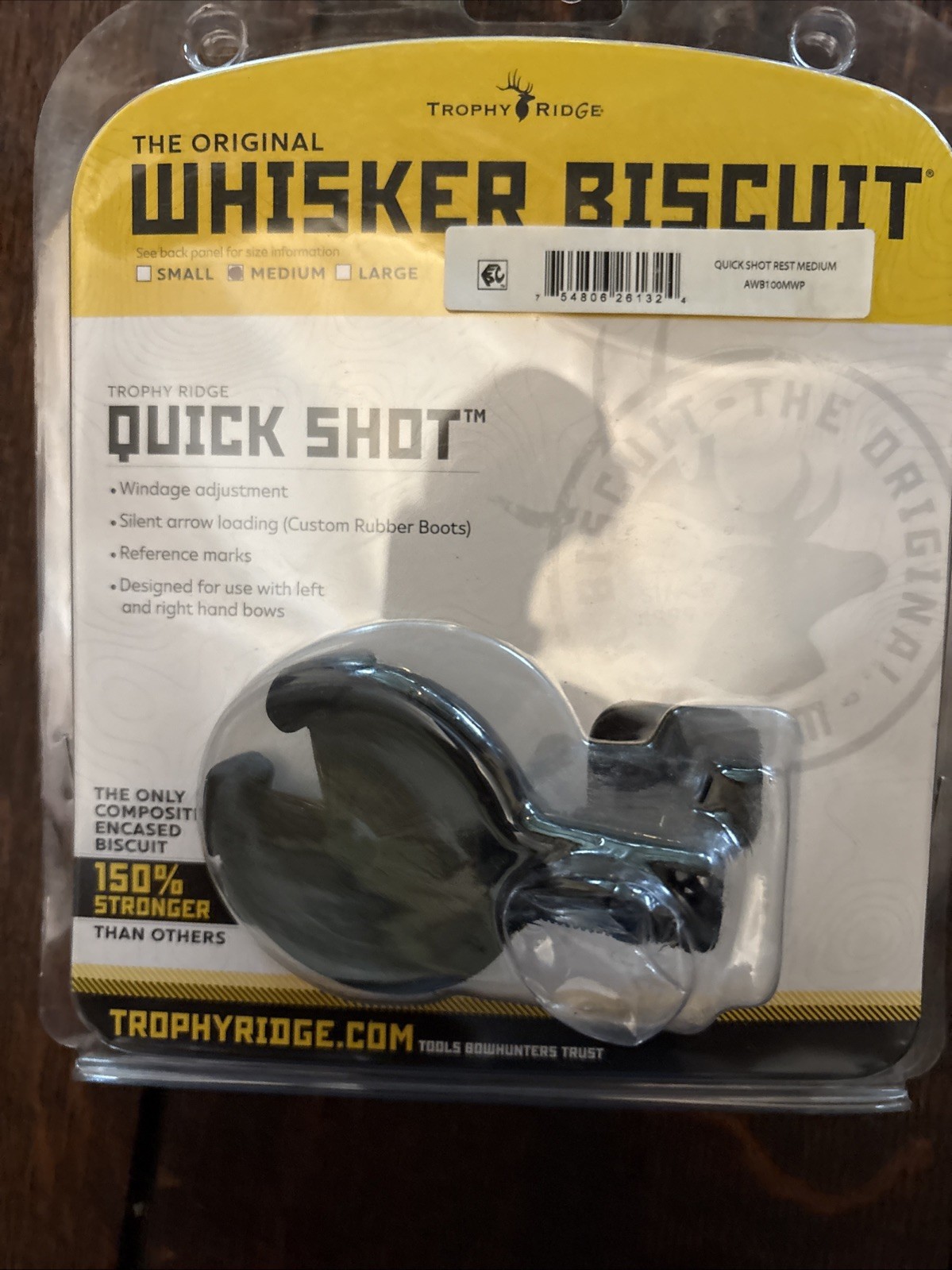 Trophy Ridge Whisker Biscuit Quick Shot Arrow Rest - AWB100MWP