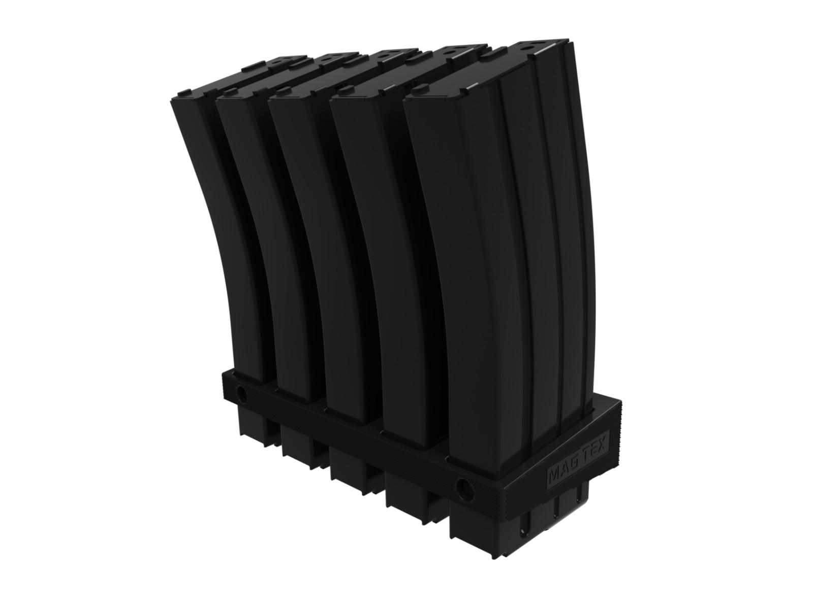 Wall Mounted 5.56/.223 Rifle Mag Holder (5 Mags) - Compatible w/ALL @R-15 Mags