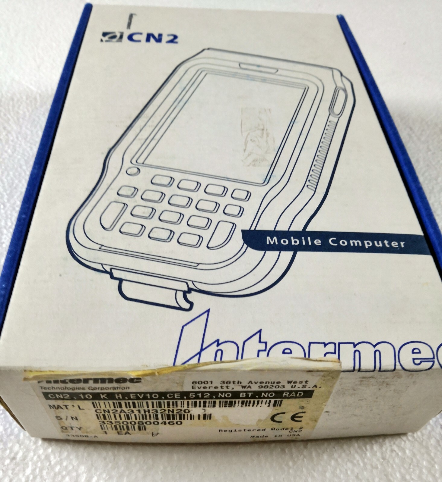 Intermec CN2 Handheld Computer Barcode Scanner Portable Mobile