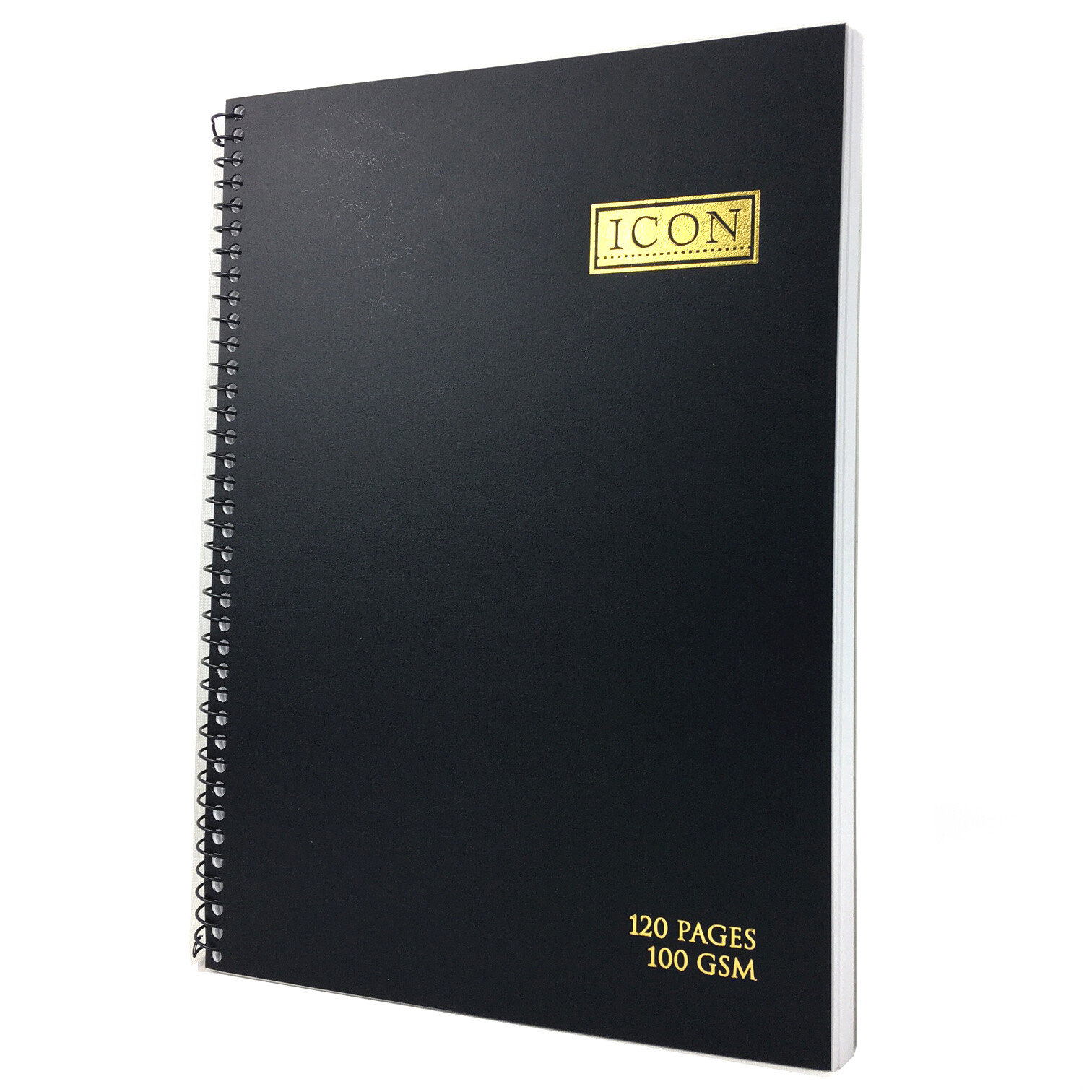 A4 Sketch Book Pad White Cartridge Paper Black Spiral Bound Hardback