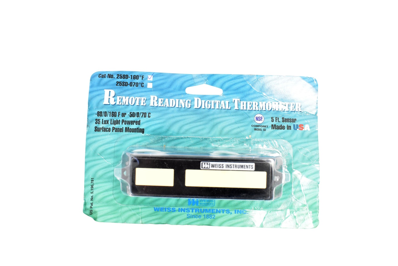 Weiss Instruments Remote Reading Digital Thermometer 25SD-160 -40/160F 5FT
