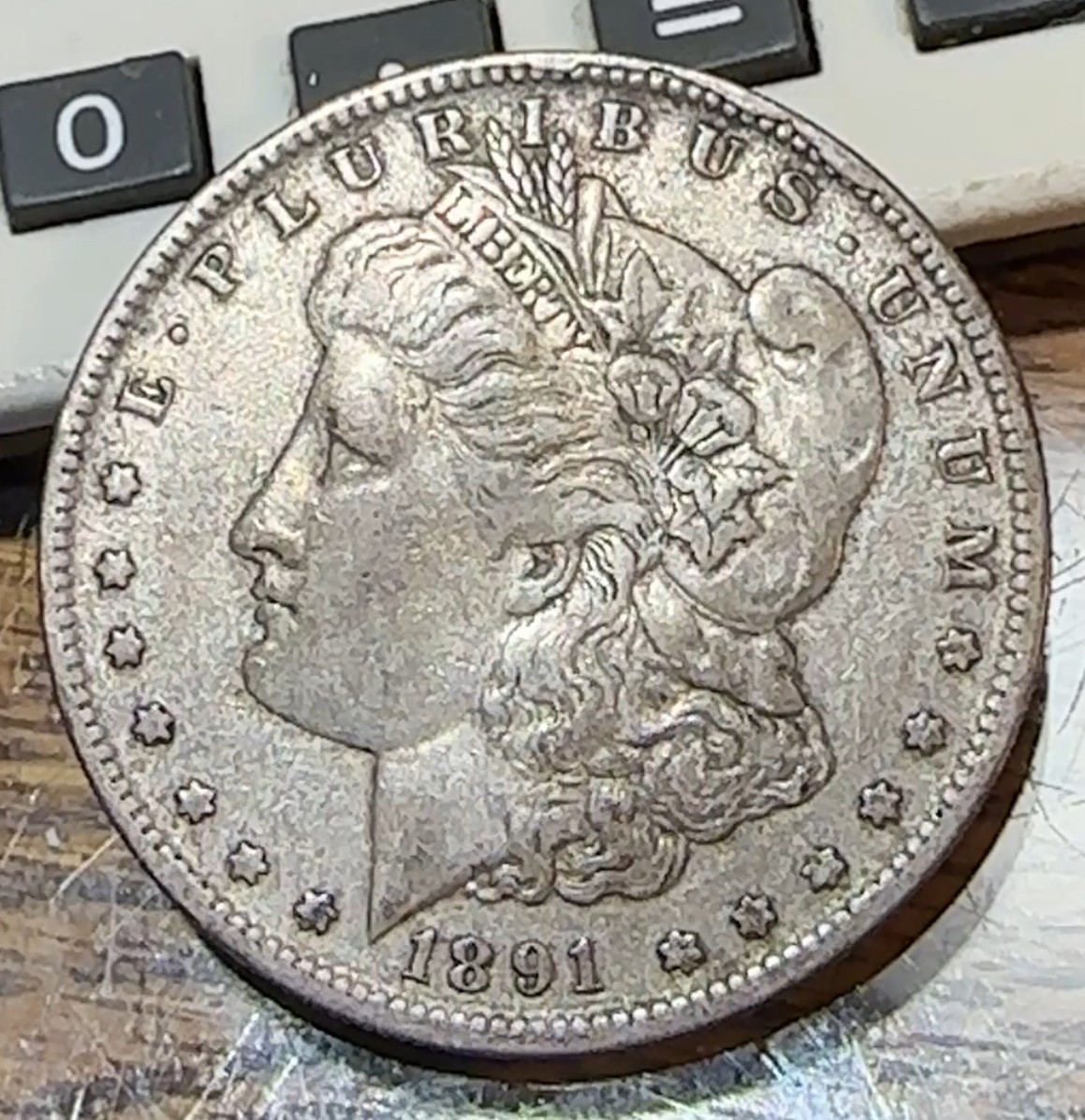 1891-O Better Morgan Dollar Nice Original XF CHRC
