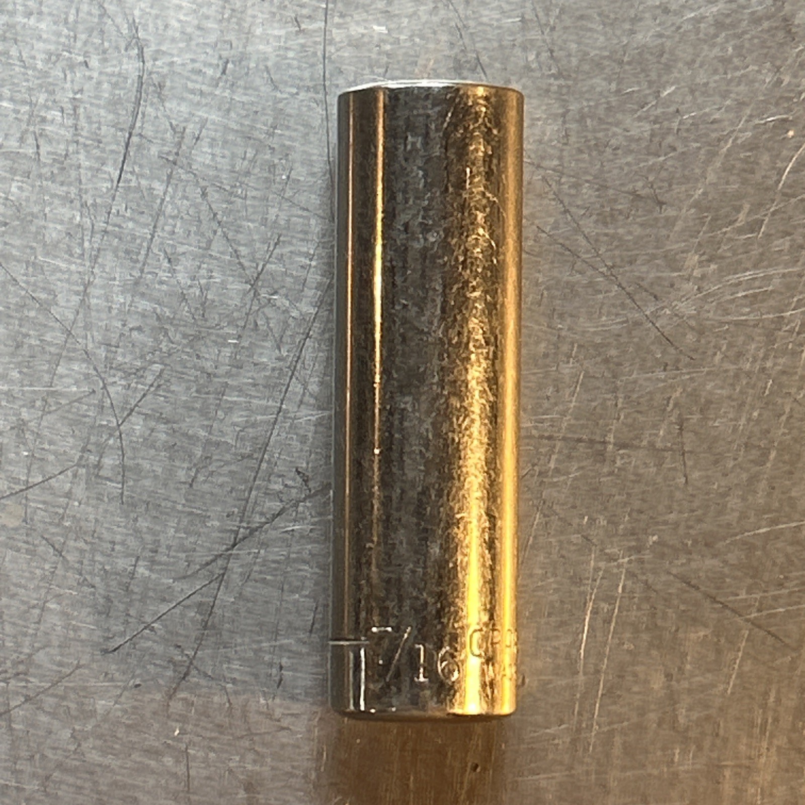 Craftsman 43578 7/16" 6pt Deep Well Socket 1/4" Drive Inverted G Series USA