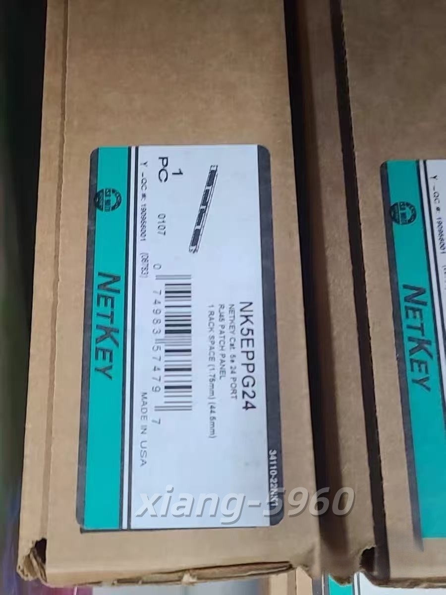 Panduit NK5EPPG24 Punchdown Patch Panel Category 5E, Flat, 24 Port, 1RU