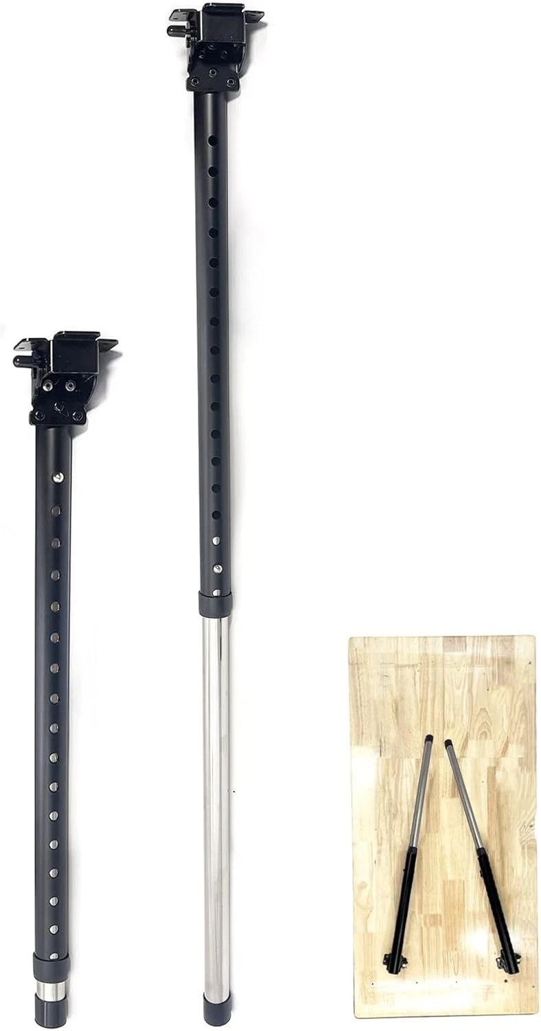 Adjustable Folding Table Legs 22-36", Heavy Duty Metal, Set of 2 | Height Adjust