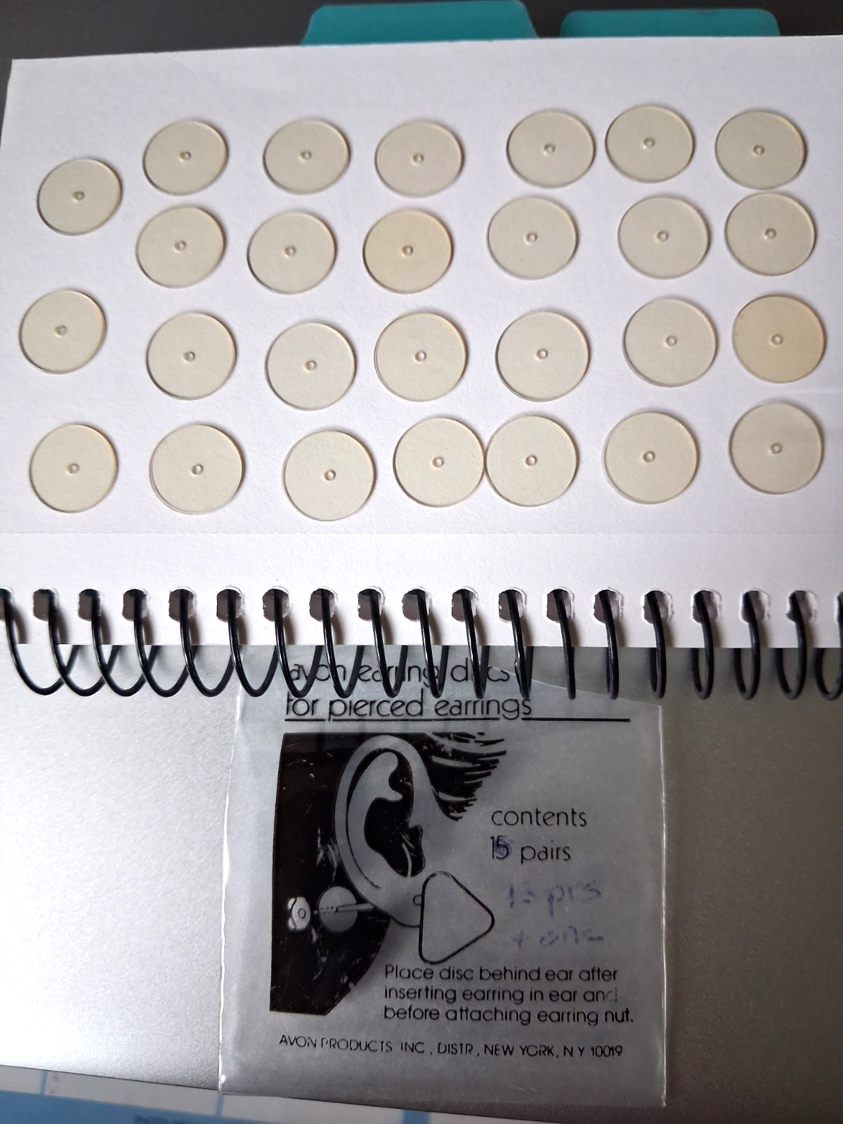 Earring Support & Lift, 27 Plastic Disk Earring Lifters - 13 Pairs +1, NOP