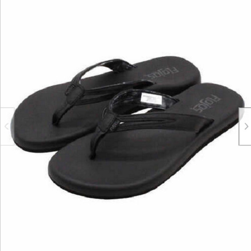 FLOJOS WOMEN'S MEMORY FOAM MARGO FLIP FLOP (BLACK TIE DYE, 8 ) NWT