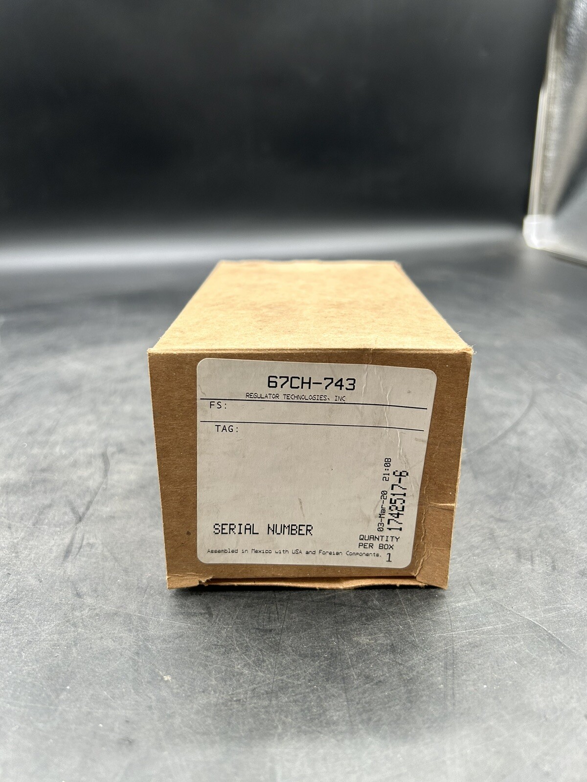 EMERSON FISCHER 67CH-743 LP-GAS Regulator 250 PSI