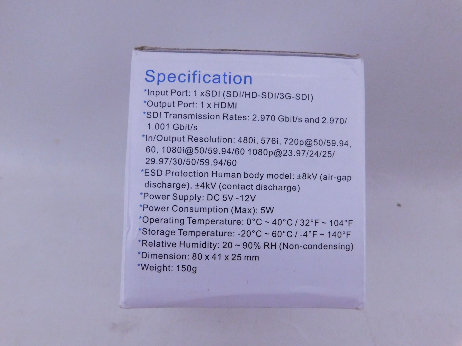 eSYNiC SDI to HDMI converter