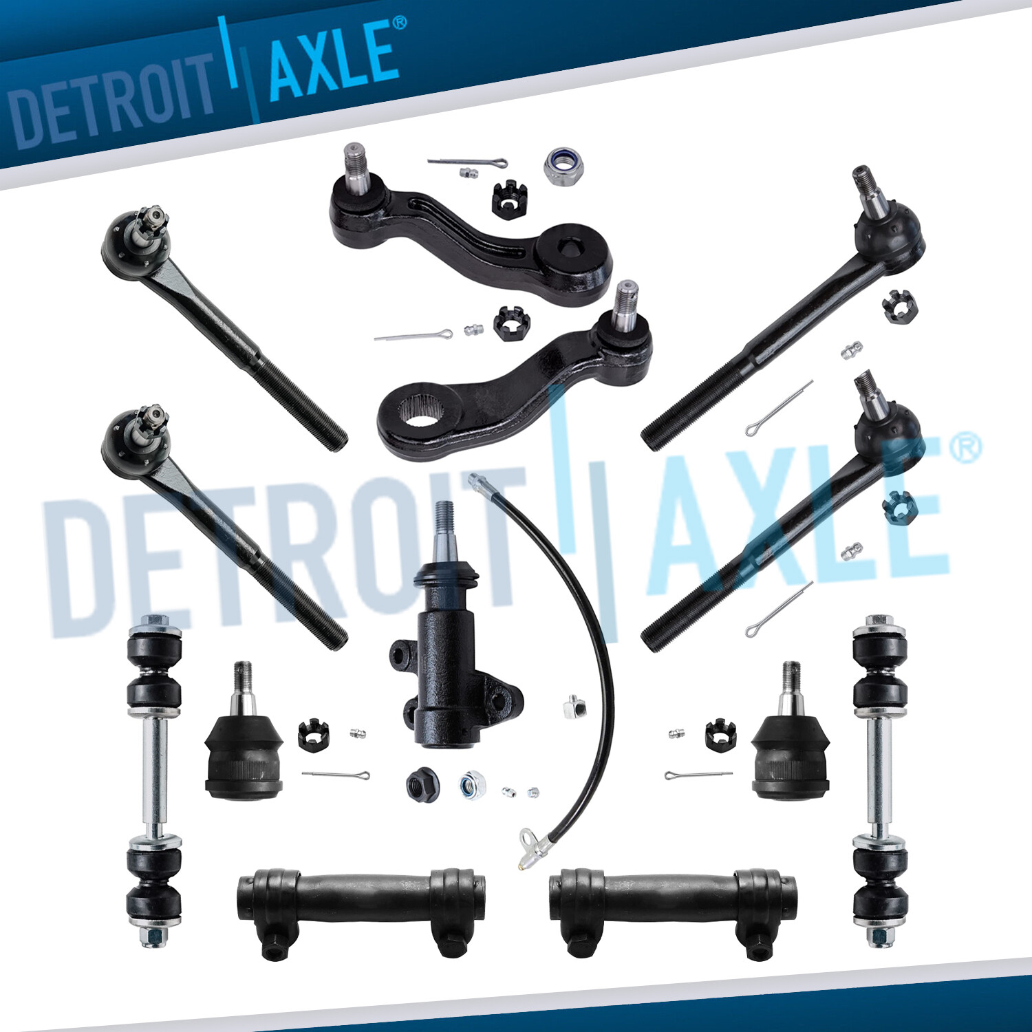 Front Tie Rod Sway Bar Ball Joint Idler Arm for C1500 Suburban C2500 Tahoe Yukon