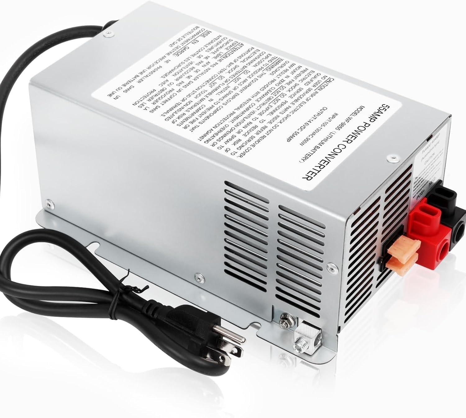 WF-9855 RV Converter 55 Amp Deck Power Converter Charger RV Trailer Camper 12V