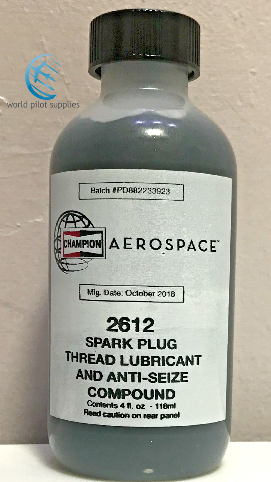 CHAMPION SPARK PLUG THREAD LUBRICANT & ANTI SEIZE COMPOUND 4 oz. p/n 2612 W/cert
