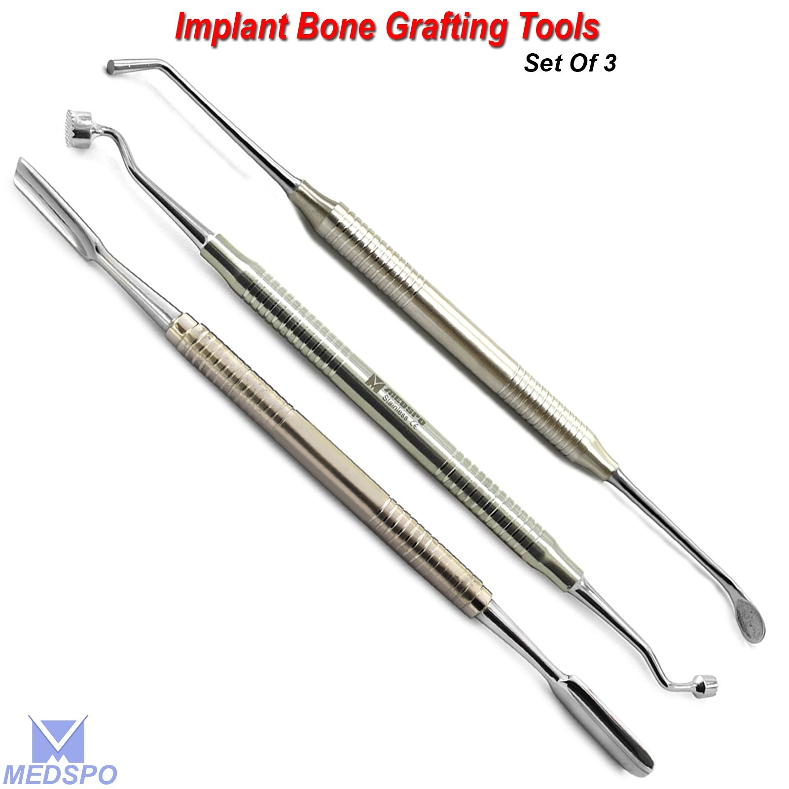 Bone Compactor Palti Bone Scoop Double End Bone Graft Packer Implant Instruments