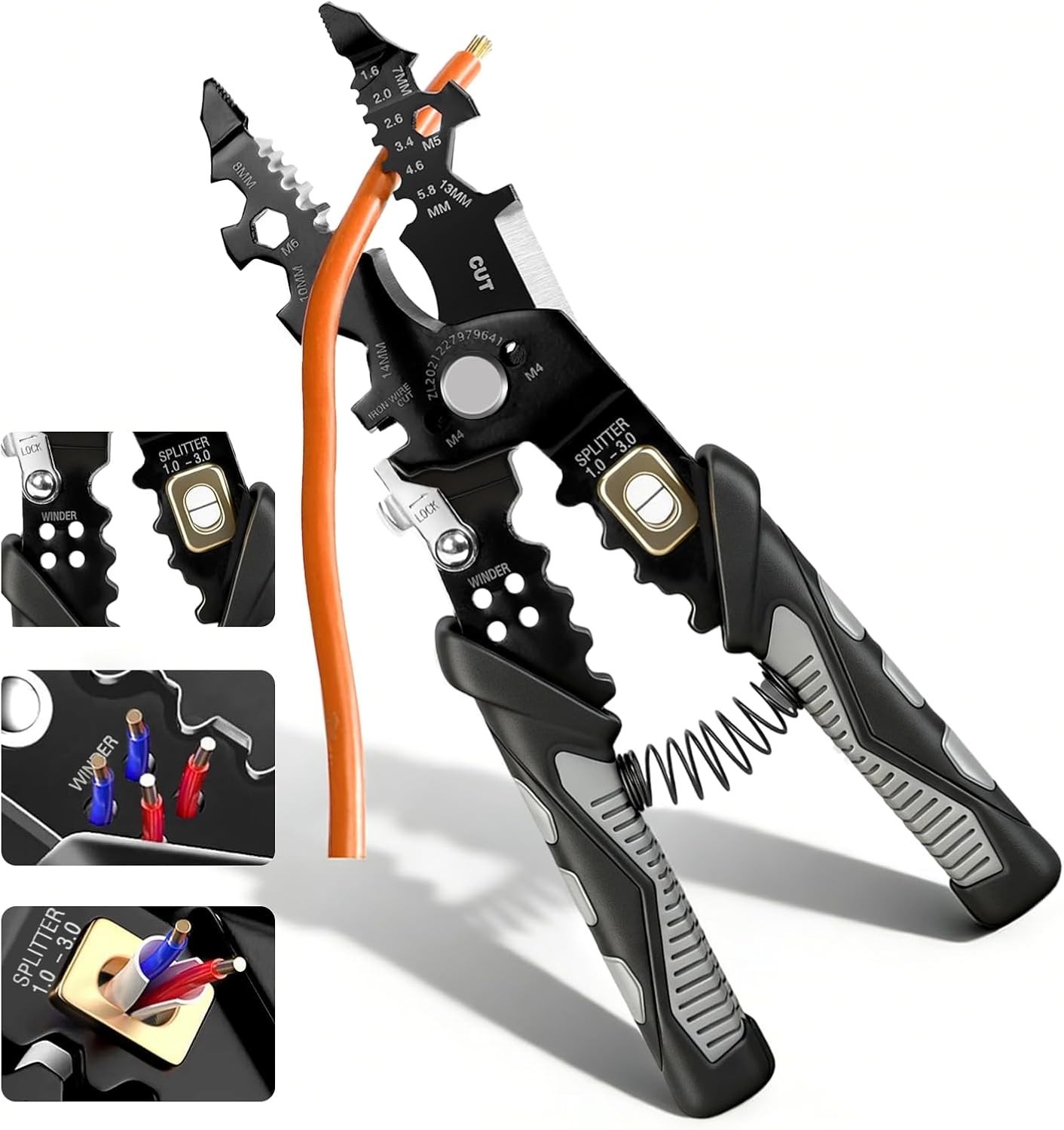 25-in-1 Multifunctional Wire Stripper - Professional Wire Stripper Tool for Cutt