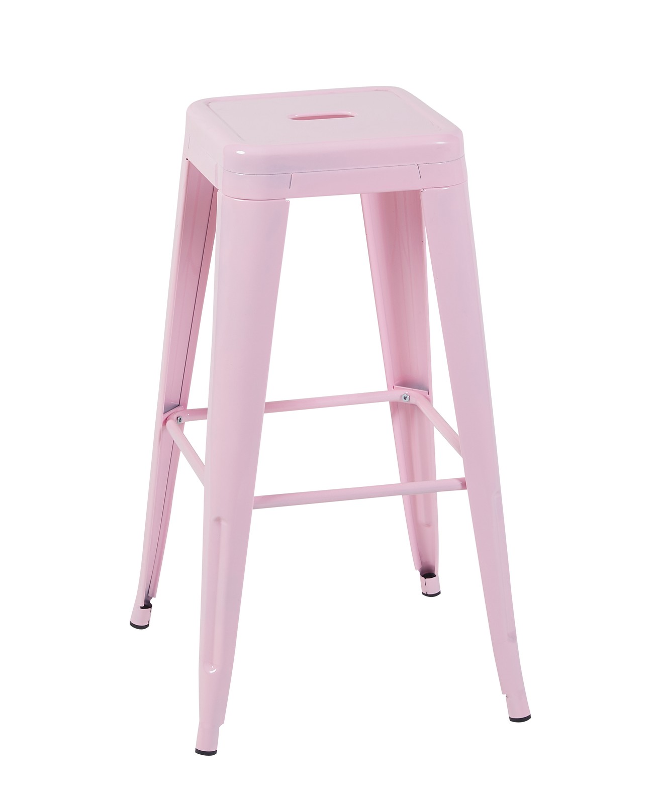 30 Inch Counter Height Stool, Backless Metal Bar Stools Set of 2, Non-Stackabl
