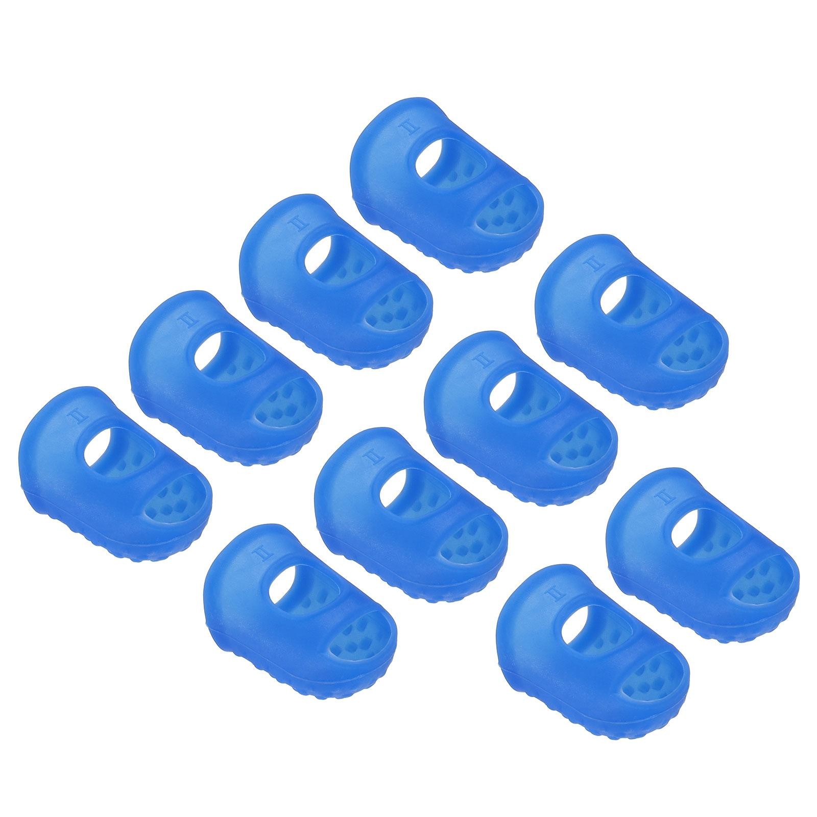 Finger Tips Anti Slip Fingertip, 20 Pack 28mm Silicone Finger Guard, Dark Blue