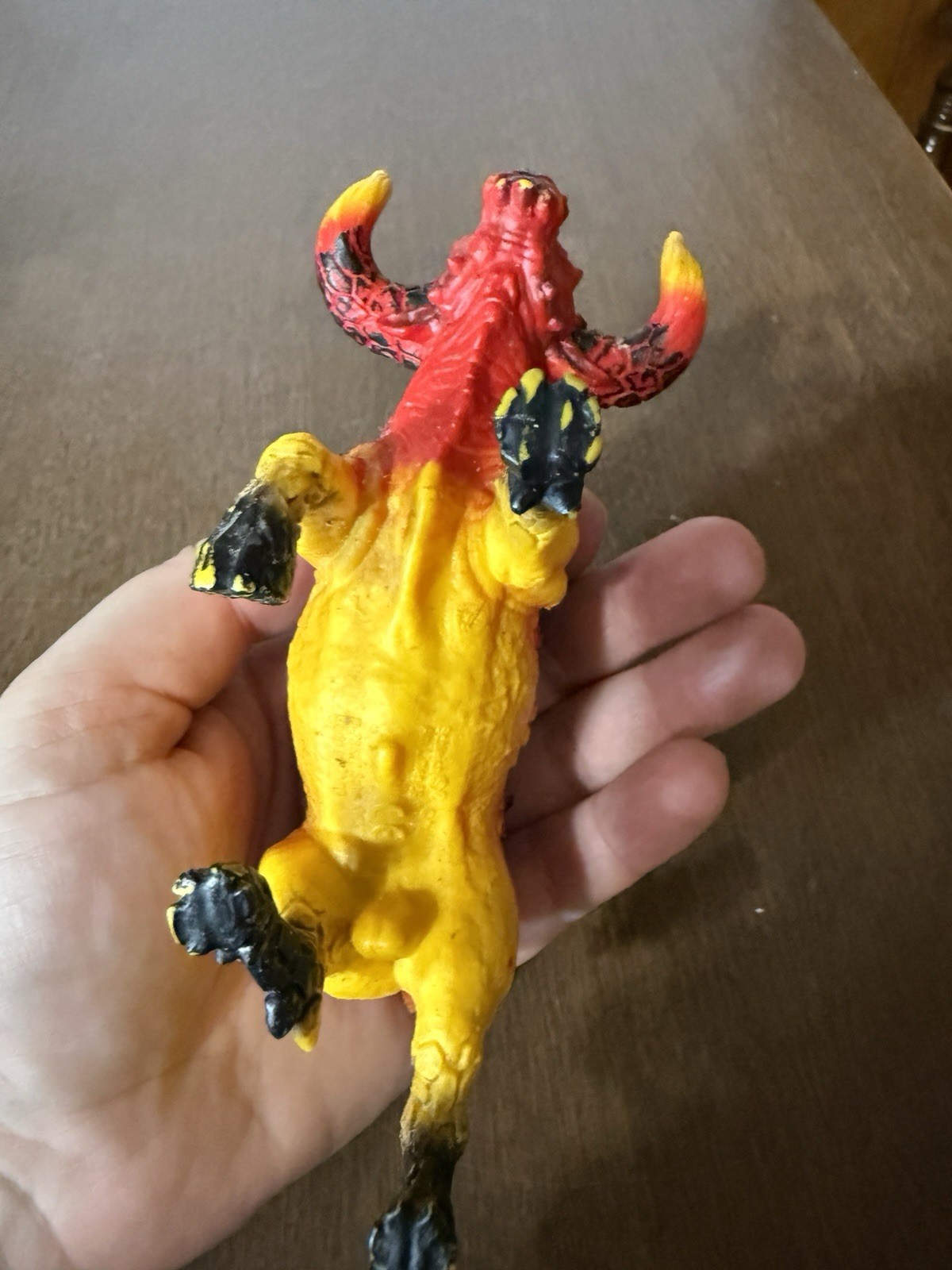 DAMAGED Schleich #42493 Eldrador Creatures FIRE BULL Figure No Tail