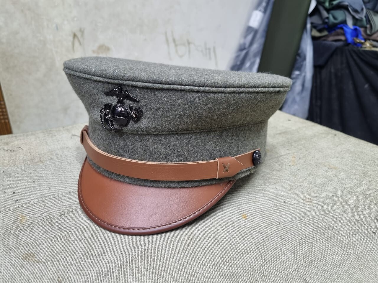 USMC forest green wool hats 1912