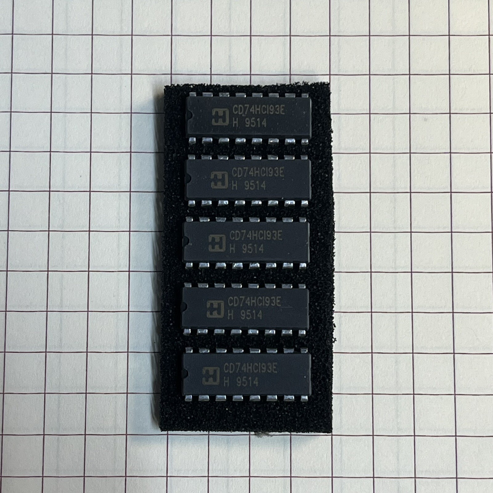 CD74HC193E x 5pcs High-Speed CMOS Logic Synchronous 4-Bit Up/Down Counters NOS