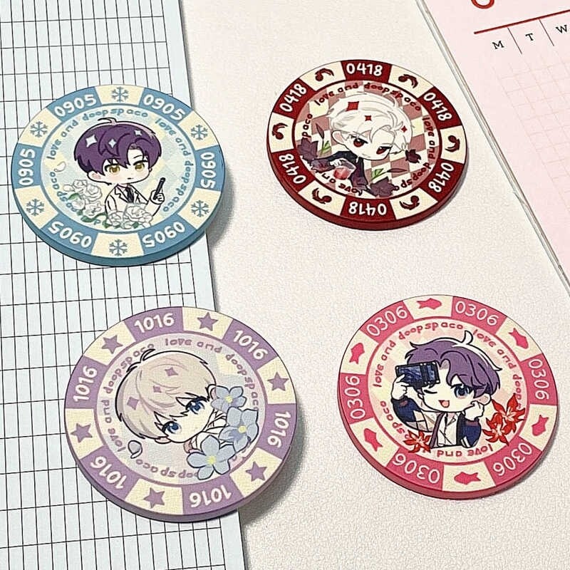 Commemorative Coin Anime Love and Deepspace Serie Souvenir Coin Chip Coins