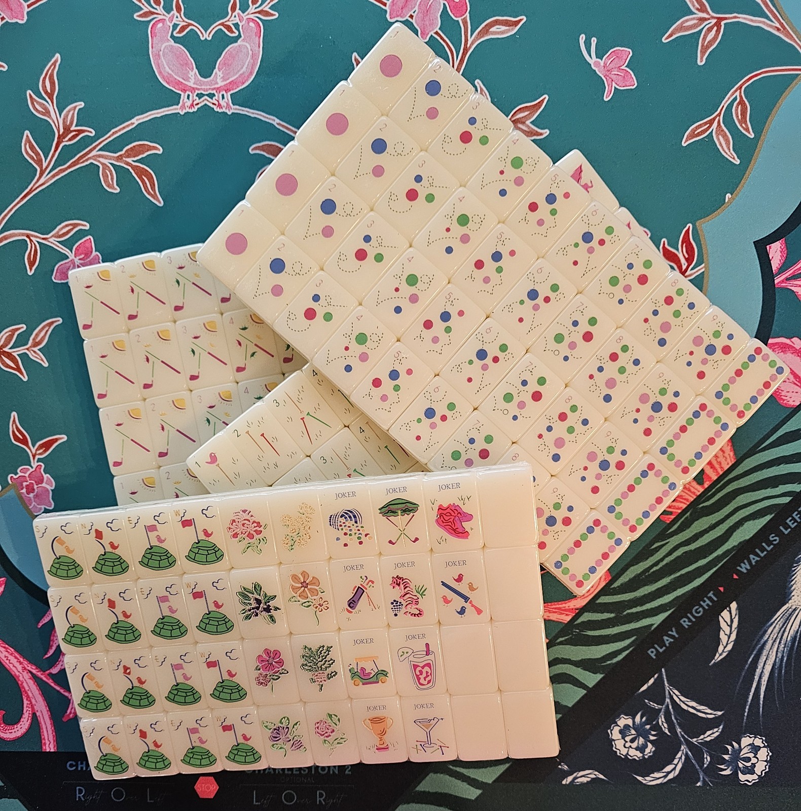 NEW! Palm Springs Country Club Inspired Unbranded Mahjong Tiles Set 160