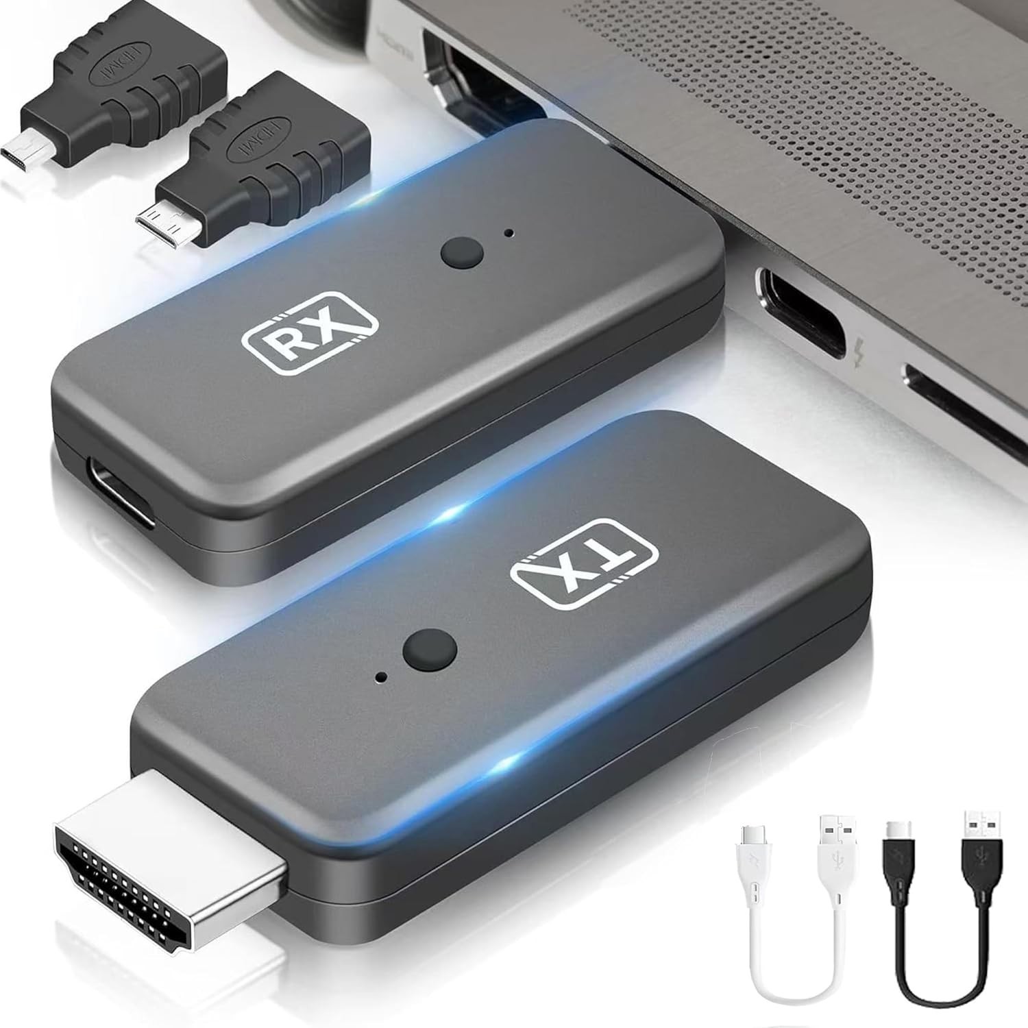 T81 Wireless HDMI Transmitter & Receiver - 100ft Plug & Play Streaming Kit