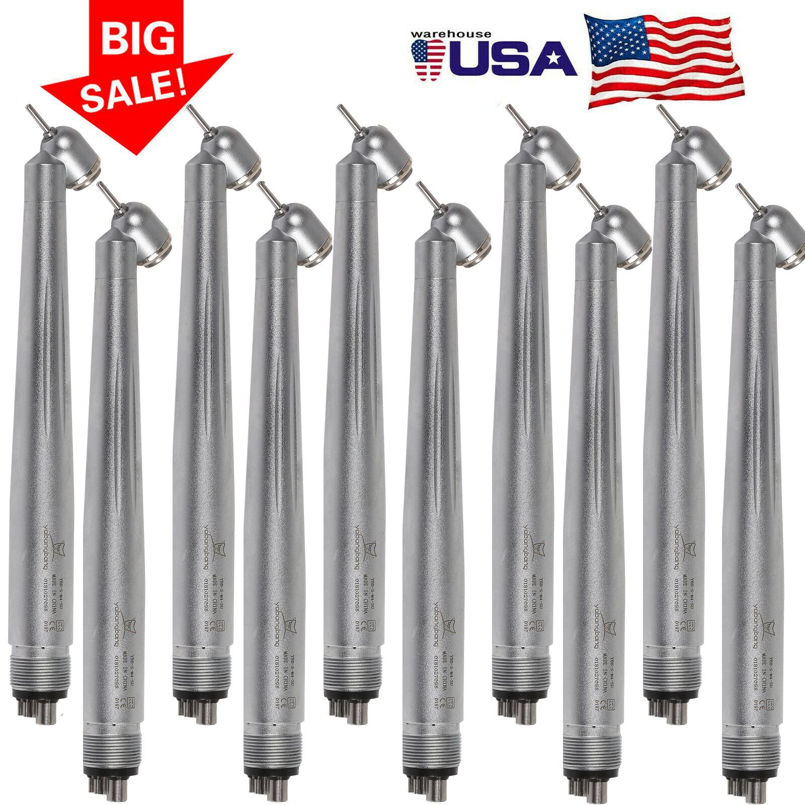 Yabang Dental 45 Degree Surgical High Speed Handpiece Push Button 4Hole 1-10 mx