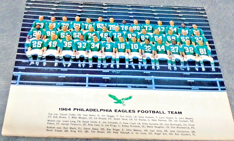 1964 PRO FOOTBALL NFL PROGRAM DALLAS COWBOYS VS HILADELPHIA EAGLES RARE NICE CON