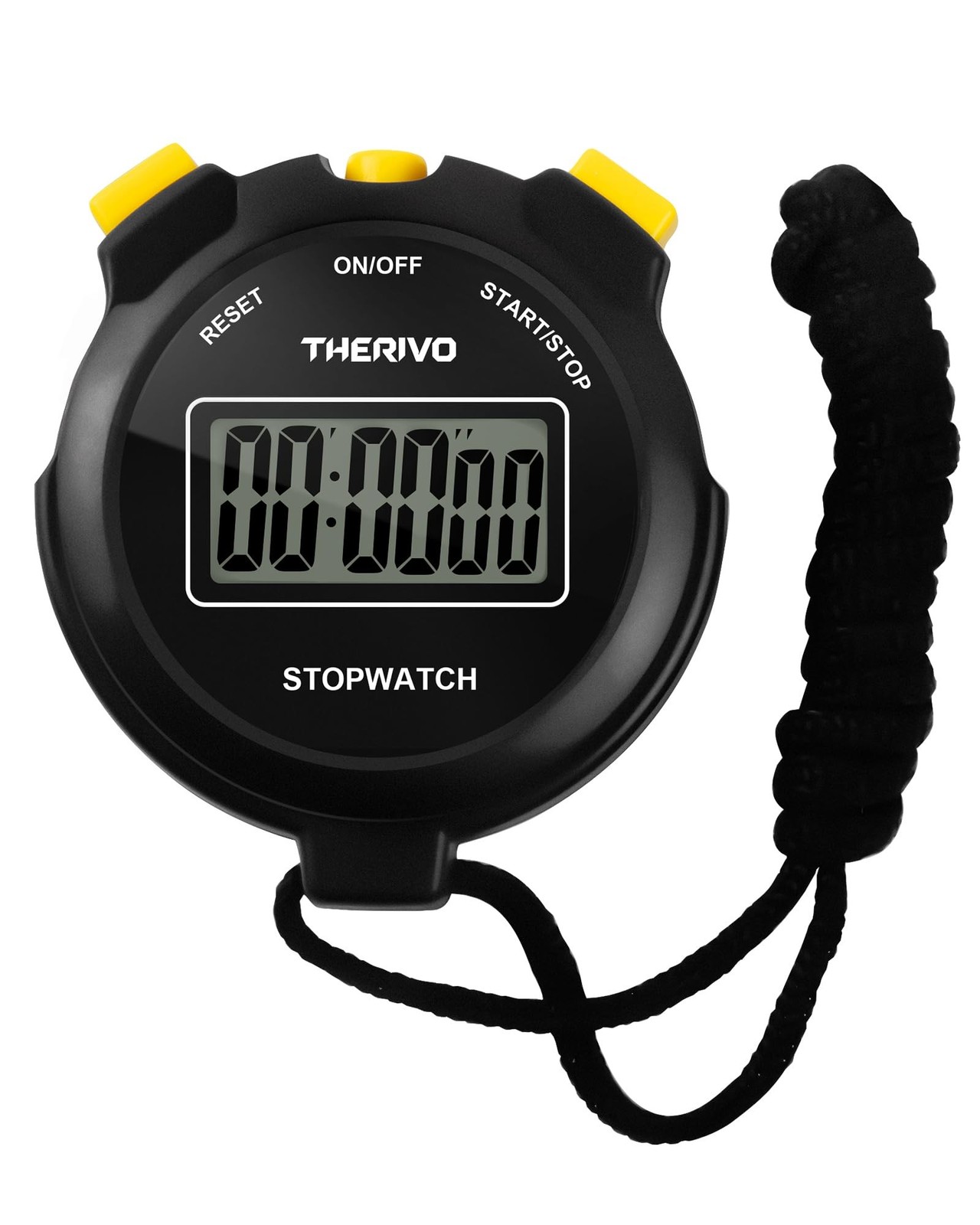 Digital Simple Silent Stopwatch Timer: Only Stopwatch Mode (No Laps), Easy to...