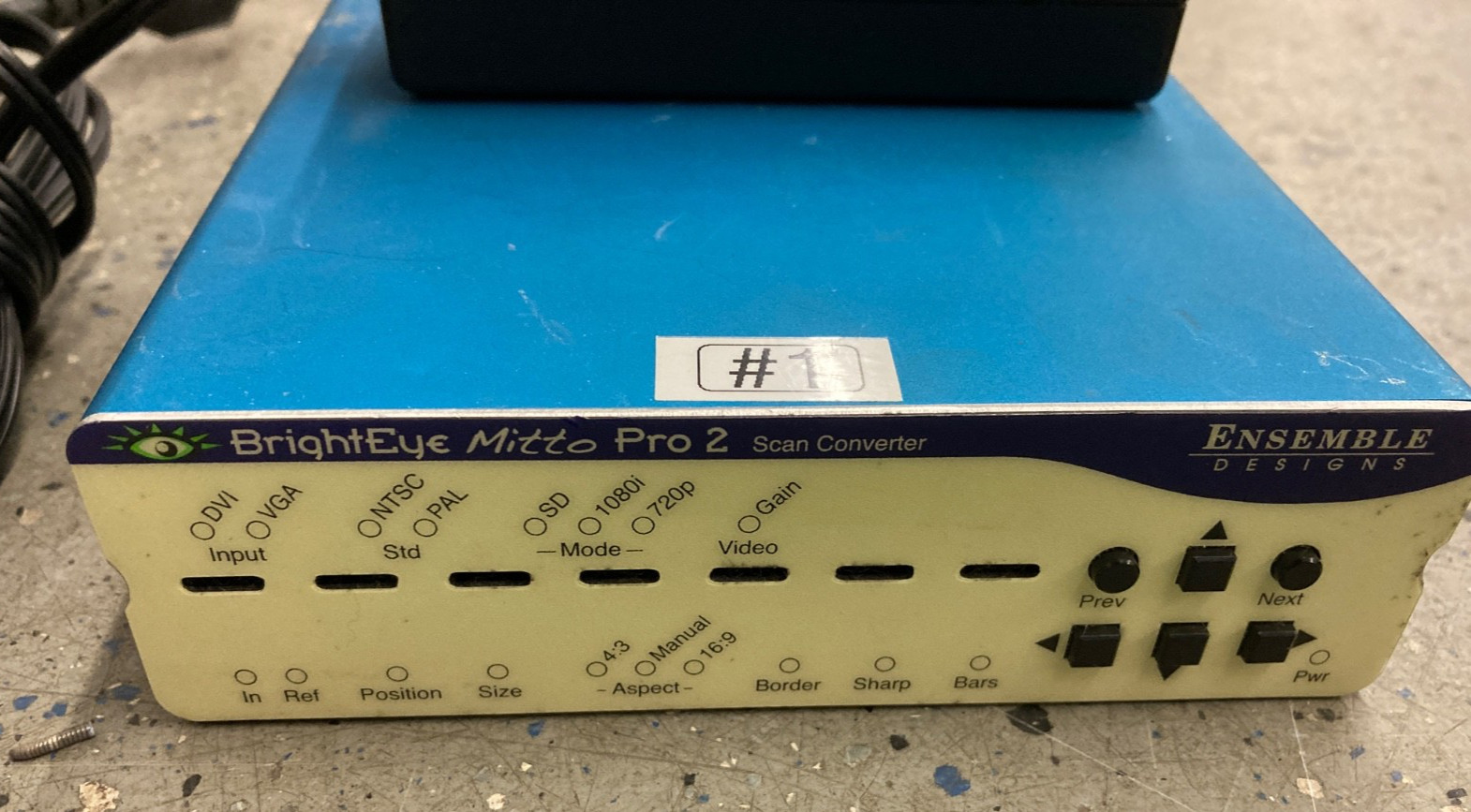 Brighteye Mitto Pro 2 Scaler Package w/Power Supply, CDROM, Quick Start, power