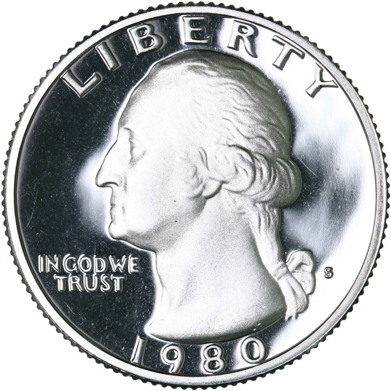 1980 S Washington Quarter Gem DCam Proof CN-Clad