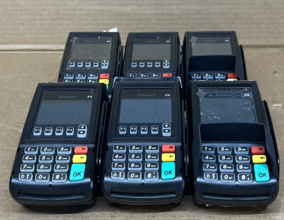 Dejavoo Z9 VEGA3000 Magnetic POS Credit Card Terminal  ** Lot of 6 ** PARTS ONLY